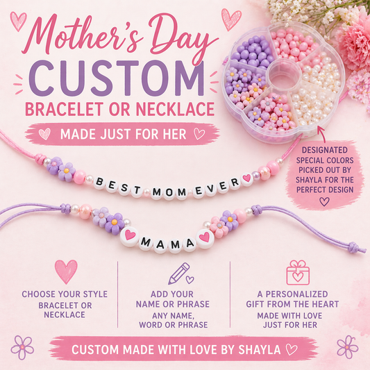 Mother’s Day, custom jewelry